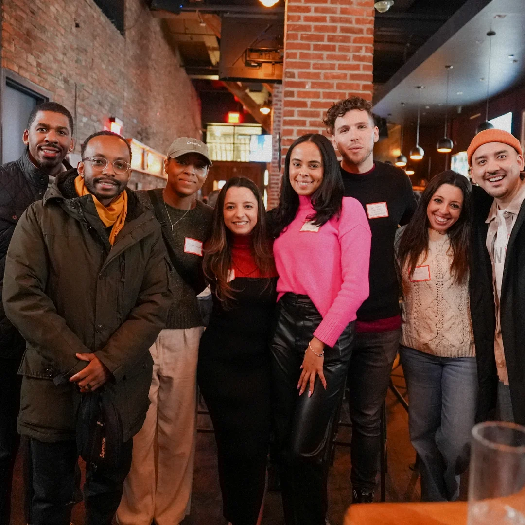Arena community members connecting at an event